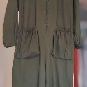 Women's XL green jumpsuit